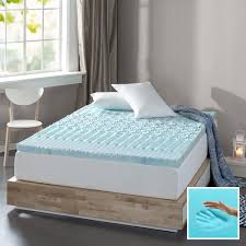 These comfort foam pads provide gentle support where you need it most, and they fit directly on top of your. Spa Sensations By Zinus Green Tea Cooling Gel Memory Foam Zoned Support Mattress Topper Twin Walmart Com Walmart Com