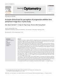 pdf a simple clinical test for perception of progressive