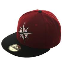 Hat Club Exclusive New Era 59fifty Turn Ahead The Clock Seattle Mariners Fitted Hat 2t Cardinal Black