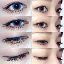 カラー別 ポイントメイクbook 今年の人気色を使ってみました hair ブルーアイライナー ブライダルメイク アイメイク ライブ メイク