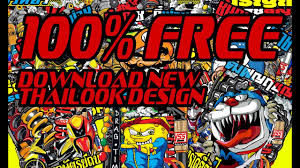 Pecinta motor thailand yg mau bkin baju komunitas / satuannya merapat#thailook. New Thailook Design 100 Free Download Youtube