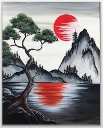 Je m'appelle pit graf, j'enseigne le dessin depuis 2012. Paintnite Paysage Peinture Facile Peintures Asiatiques Peinture Paysage
