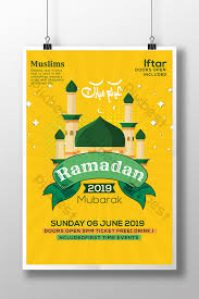 You found 218 ramadan after effects templates from $10. Ramadan Kareem Yellow Poster Template Psd Free Download Pikbest