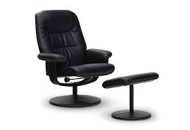 parker leather look recliner with foot stool amart furniture furniture footstool chair