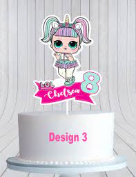 Shop party decorations at partyrama. Lol Surprise Dolls Cake Topper L O L Cake Topper Cmpartycreations