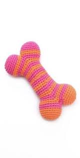 Jonathan Adler Crochet Dog Bone Toy Crochet Toys Crochet Dog Dog Bone Toy
