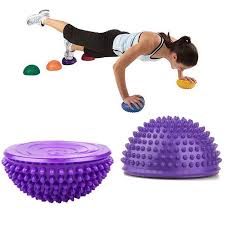 Place a tennis ball on a part of the body that is sore or tight and rest your weight on it. Inflatable Yoga Half Ball Balance Fitness Feet Ball Masage Gym Training Trigger Point Balls Indoor Home Exercise Pilates Ball Yoga Balls Aliexpress