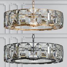 Harlow crystal round chandelier 19. 3d Asset Rh Harlow Crystal Round Cgtrader