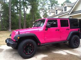 Black And Hot Pink Jeep Pink Jeep Ill Take It My Daughter S Future Vehicle Pink Jeep Wrangler Pink Jeep Pink Car