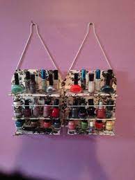 Pin By Lindsey Lloyd On For My Apt Bedroom Nail Polish Storage Diy Dollar Store Diy Organization Dollar Store Diy