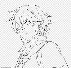 How about you take a break? Line Art Drawing The Seven Deadly Sins Meliodas Fan Art Others White Face Manga Png Pngwing