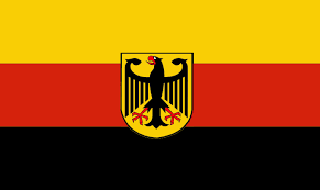 Im römischen reich, um die 1400, war die flagge noch ganz in gelb mit einem adler in der mitte. Wendeflagge Gerald Hofmann