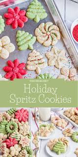 Classic Spritz Cookies Recipe Spritz Cookies Cookie Press Recipes Christmas Spritz Cookies