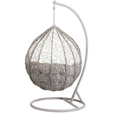 Hanging egg chair with stand ikea swingasan inspired. Siena Hanging Egg Chair Garden Outdoor Furniture B M Stores