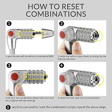 Locking up your bike when it's not in use is more than a nice idea ― it's a necessity if you want to keep it from getting stolen. Dsteng Bike Lock Bicycle Lock Chain Resettable 4 Digit Combination Anti Theft Bike Locks Bike Motorcycle