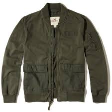 Hollister Military Bomber Jacket 63 Liked On Polyvore Featuring Men S Fashion Men Mens Military Style Jacket Mens Olive Green Jacket Mens Military Jacket