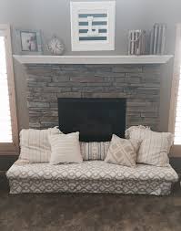 Baby Proof The Fireplace Hearth With A Padded Bench In 2020 Childproof Fireplace Fireplace Cover Baby Proof Fireplace