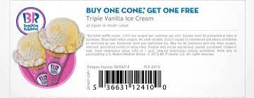 Pinned June 3rd Second Triple Vanilla Ice Cream Cone Free At Baskin Robbins Coupon Via The Coupons App Baskin Robbins Coupons Vanilla Ice Cream