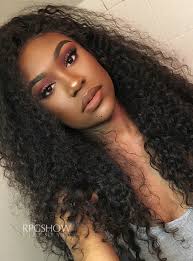 Don't use using heat to dry and style curly human hair wigs. Curly Lace Wigs