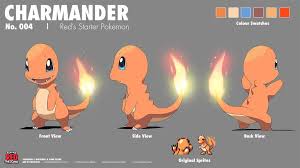 Charmander Original Design Charmander Pokemon Pokemon Red