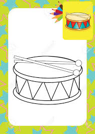 Your kids will increase their vocabulary by learning about different anima. Coloring Page Drum And Drumsticks Illustration Royalty Free Cliparts Vectors And Stock Illustration Image 20358143