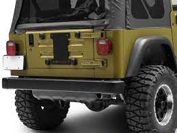I drive in the city mostly so if but i think the future is less and less having a spare, and more and more simply having a tire repair kit. Steinjager Jeep Wrangler Spare Tire Carrier Delete Plate Black J0043675 97 06 Jeep Wrangler Tj