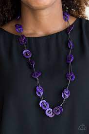 Waikiki Winds Purple Paparazzi Wood Necklace In 2021 Purple Necklace Affordable Fashion Jewelry Paparazzi Accessories Jewelry