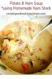Potato Ham Soup In 2020 Ham And Potato Soup Ham Soup Recipes Using Ham Stock