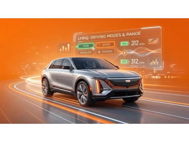 Do the Driving Modes in Cadillac Lyriq Offer Different Ranges or Battery Usages?