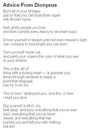 Shinji Moon Advice From Dionysus Quotes Words Poem Quotes