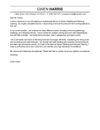 Our free waiter / waitress cover letter sample covers all the bases. Professional Server Cover Letter Examples Food Service Livecareer