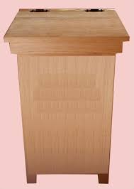 Wood Kitchen Economy Trash Can Amish Oak Hinge Top 20 Gal Trash Can A wide variety of kitchen trash containers options are available to you, such as usage, material, and feature.