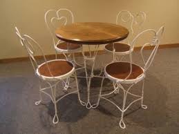 Pin By Laura Slade On Vintage Ice Cream Parlor Parlor Table Table Ice Cream Chairs