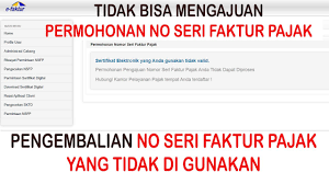 Hal penting yang harus diperhatikan oleh pkp (pengusaha kena pajak) saat pergantian tahun adalah tentang penggunaan nomor seri faktur pajak atau nsfp. Tutorial Pengembalian Nomor Seri Faktur Pajak Yang Tidak Di Gunakan Enofa Nsfp Permohonannsfp Youtube