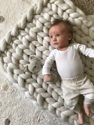 Becozi is a home of hand knitting: Chunky Knit Baby Blanket The Finest 100 Merino Wool Etsy