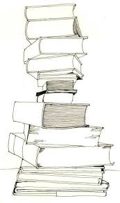 Drawing Bookstack With Images Book Drawing Book Tattoo Art