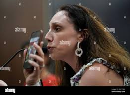 Covenant School parent Abby McLean testifies in a House committee hearing  during a special session of the state legislature