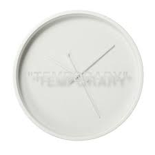 The Ikea Virgil Abloh Collection Is Almost Out Here S A Sneak Peek Ikea And Off White Clock Wall Art White Clocks