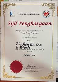 Dia naik pentas pun orang gelak. Lim Ren En Live A Nice Sijil Penghargaan From Hospital Facebook