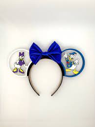 Donald Duck And Daisy Ears Custom Disney Ears Inspired 3d Printed Mouse Ears Mickey Ears Minnie Ears Disney Ears Minnie Ears Mickey Ears