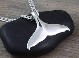 Sterling Silver Whale Tail Necklace Leather Necklace Men Etsy Whale Tail Necklace Whale Tail Jewelry Symbolic Jewelry