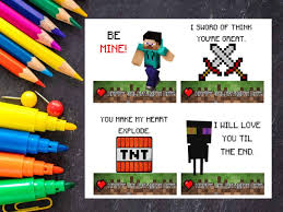 Here are more free valentine's day freebies! Minecraft Valentines Printable Free Download It Is A Keeper
