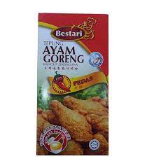 Tepung bestari dibancuh dengan sedikit air. Bestari Tepung Ayam Goreng Pedas 150g Degrocery