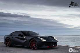 Matte Black Ferrari F12 Berlinetta With Cool Mods 1024x684 Ferrari F12 Matte Black Cars Ferrari