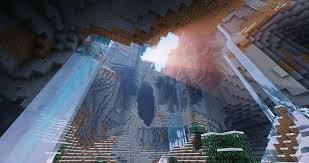 A cave entrance found in a birch forest biome. Hd Wallpaper Minecraft Lava Cave Hell Illuminated Night No People Wallpaper Flare