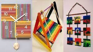 Diy Room Decor 10 Amazing Diy Popsicle Stick Crafts Ideas Diy Craft Ideas Diy Popsicle Stick Crafts Craft Stick Crafts Popsicle Stick Crafts House