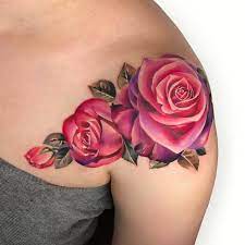 The rose tattoo is believed to mean balance, symbolize an undying love, hope, and new beginnings. 48 Beautiful Rose Tattoo Ideas For Women Revelist