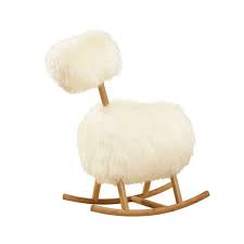 Collectible rocking horse sheepskin sheep chair modern handmade wood hanger high chair wood children lucky rocking horse baby chair wood chair child wooden rocking chair confortable kids. Hiho Sheepskin Rocker Rocking Chair Childrens Rocking Horse Round Wicker Chair