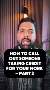 How to Reclaim Your Work Credit Professionally