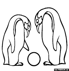 Select from 35919 printable crafts of cartoons, nature, animals, bible and many more. Emperor Penguin Online Coloring Page